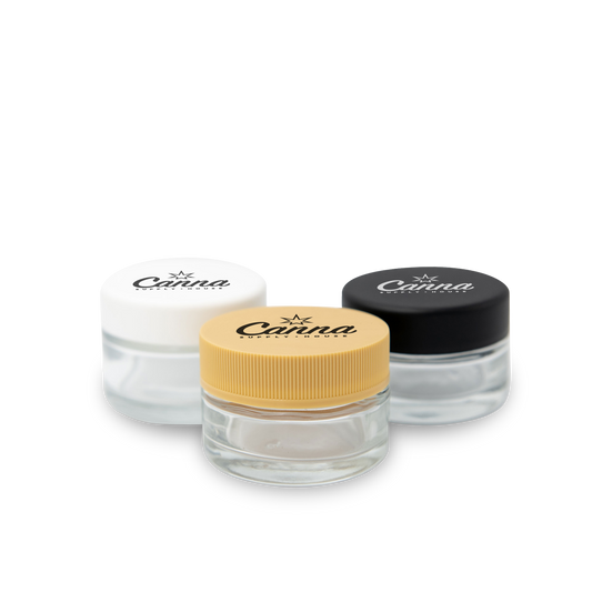 9ml Glass Concentrate Jar - Round